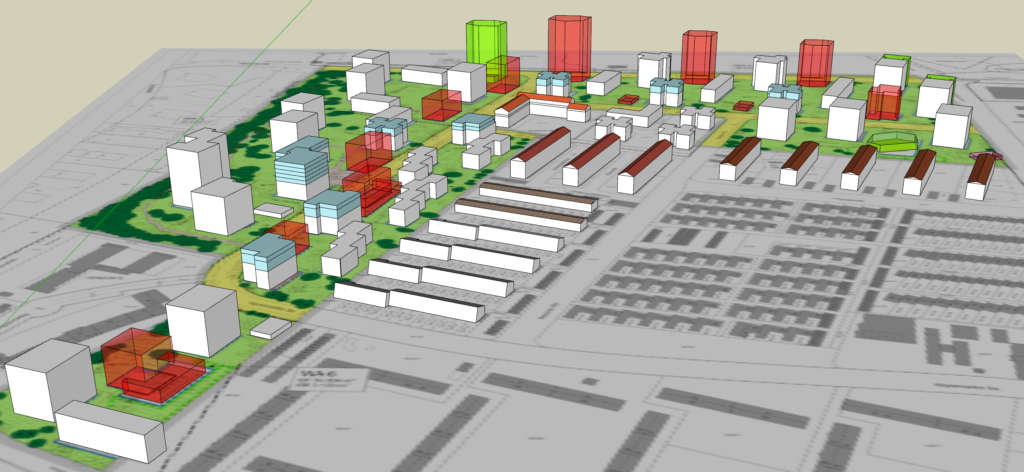 Architektenwettbewerb: Vierte Version Entwurf A